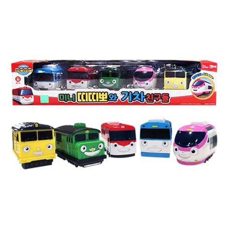 TITIPO THE LITTLE Train Pull Back Titipo Train Friends 5pcs Mini Toy Trains Set £34.64 - PicClick UK