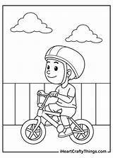 Bicycle Coloring Page sketch template