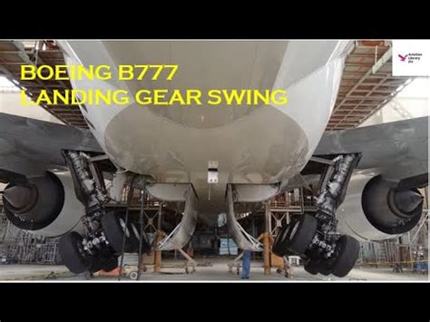 B777 Landing Gear Swing - YouTube