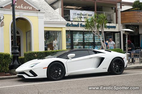 Lamborghini Aventador spotted in Sarasota, Florida on 12/27/2019