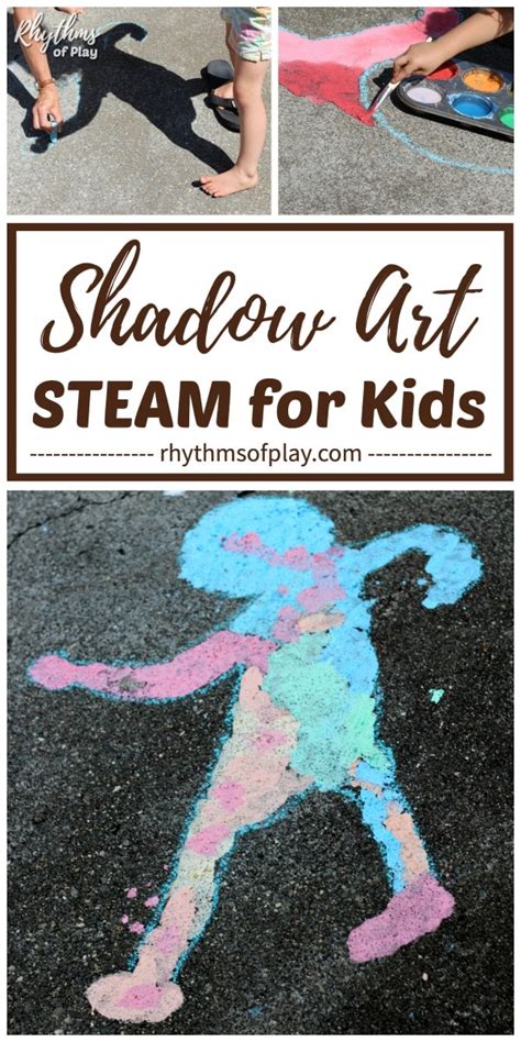 Shadow Sidewalk Chalk Art - Rhythms of Play