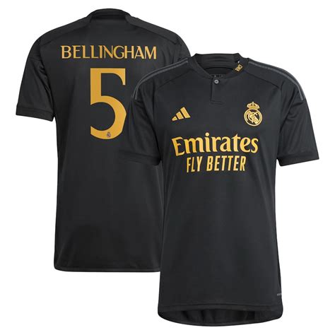 Jude Bellingham Real Madrid adidas 2023/24 Third Replica Player Jersey ...