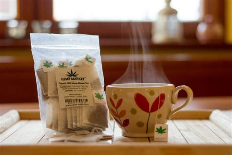 Organic CBD Flower Tea In Tea Bags 3-4% CBD - Hemp Market