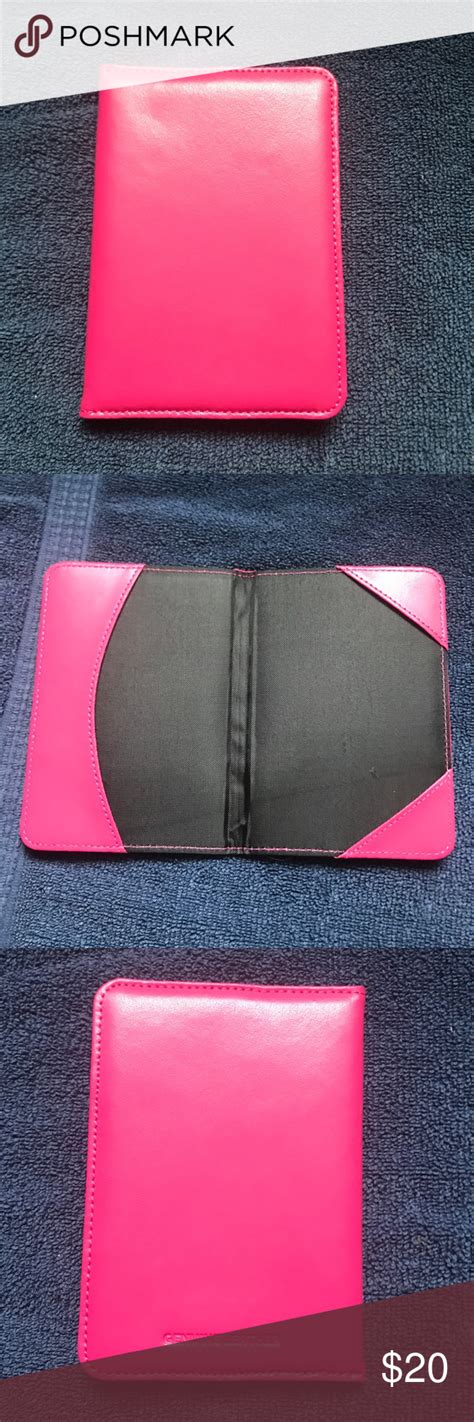 New real leather pink passport holder New never used pink genuine leather passport and plain ...