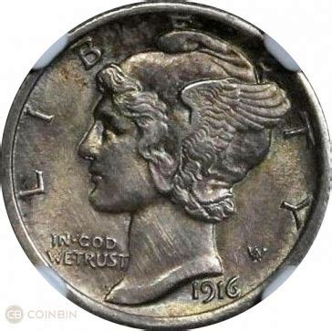 1916 D Mercury Dime Values, Key Dates, Errors, & (Price Chart ...