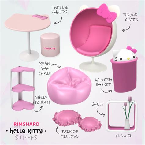 [TS4] Hello Kitty STUFFS | Sims 4 cc furniture, Sims 4 expansions, Sims 4 gameplay