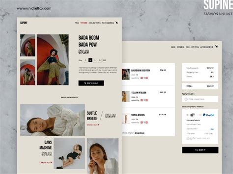 E-Commerce Shopping Page Website Figma Template | UI4Free