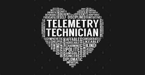 Telemetry Technician Heart - Telemetry Technician - Sticker | TeePublic