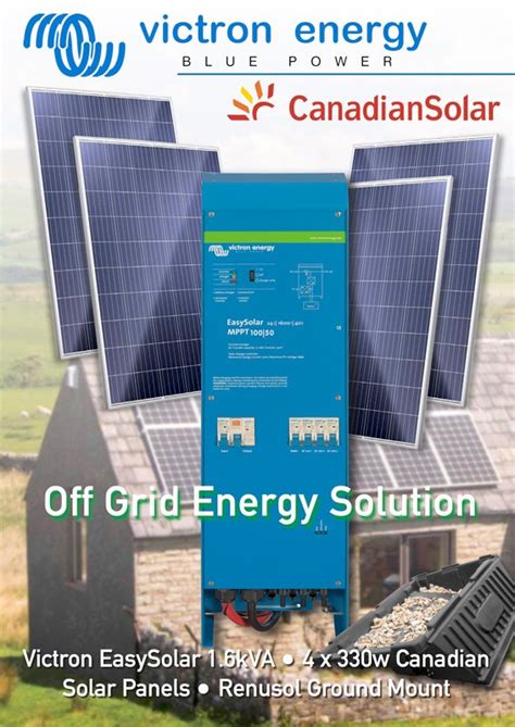 Victron EasySolar 3kVA kit complete with Canadian Solar Panels