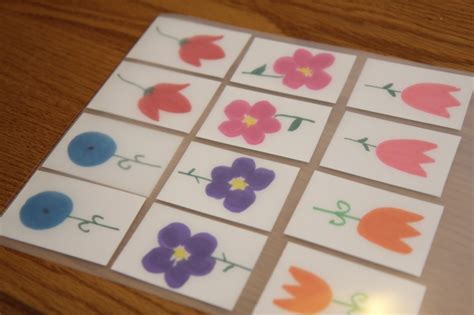 Printable Flower Matching Game