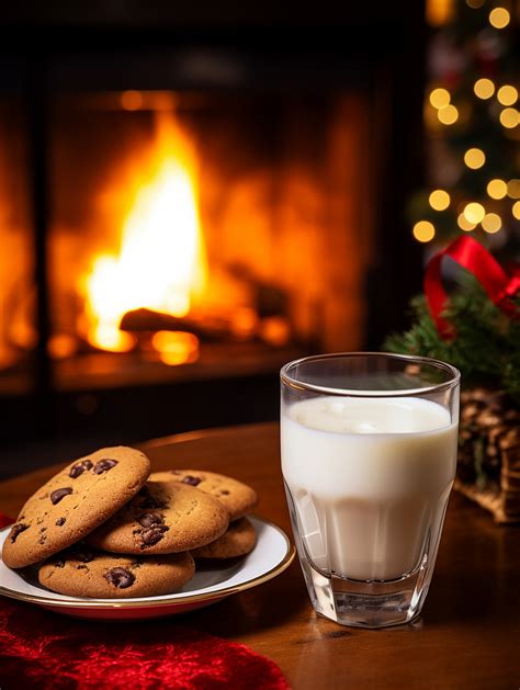 Christmas Milk And Cookies Free Stock Photo - Public Domain Pictures