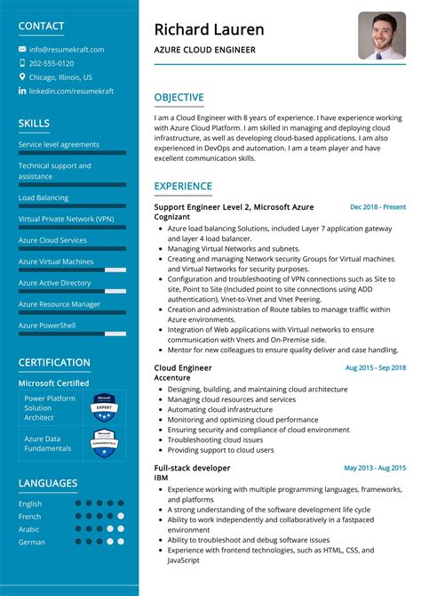 Azure Cloud Engineer Resume Example For 2023 Resu - buickcafe.com