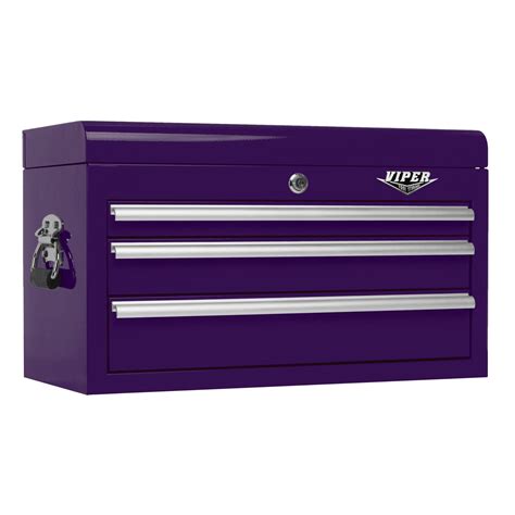 Viper Purple Box 3 Drawer | Viper tool storage, Pink tool box, Tool storage