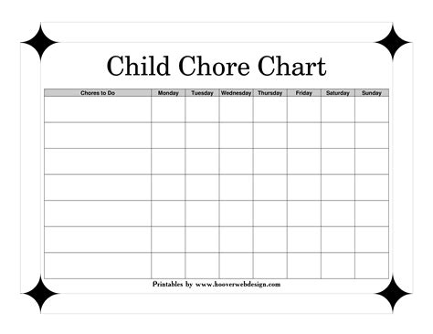 Children's Printable Chore Chart | Templates at allbusinesstemplates ...