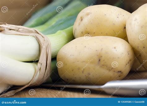 Leeks and potatoes stock image. Image of cooking, prepare - 13549585