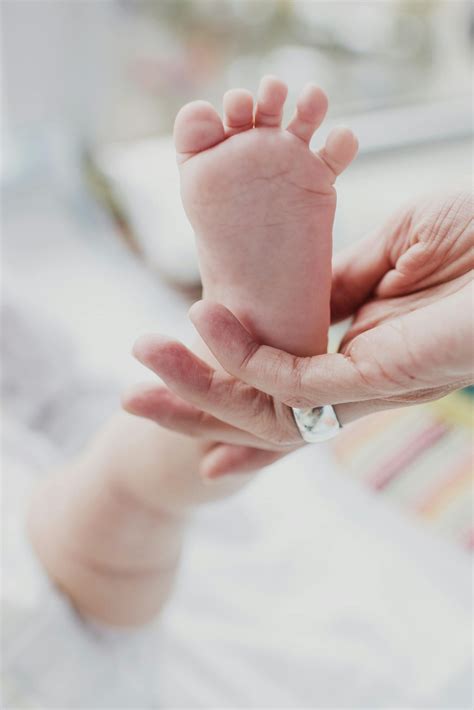 Person Holding Baby's Foot · Free Stock Photo