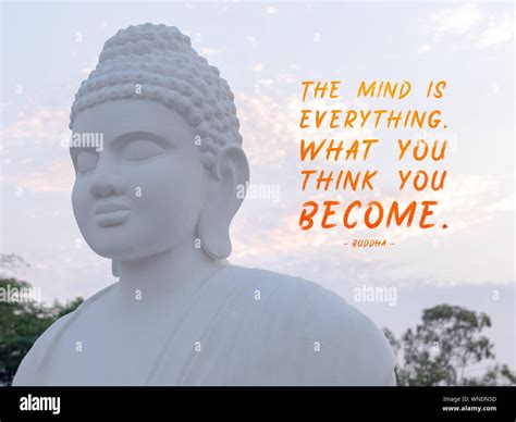 the mind is everything what you think you become - buddha Stock Photo - Alamy