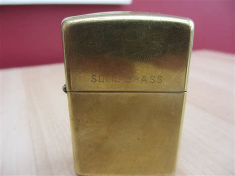 Vintage Zippo Lighter SOLID BRASS very rare