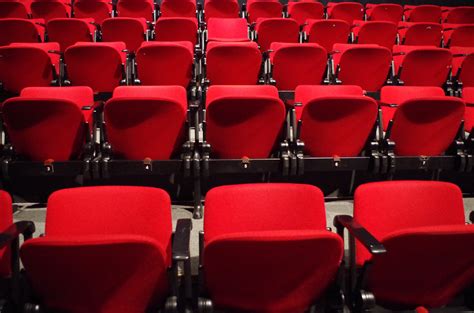 Free Images : auditorium, chair, audience, red, furniture, room ...