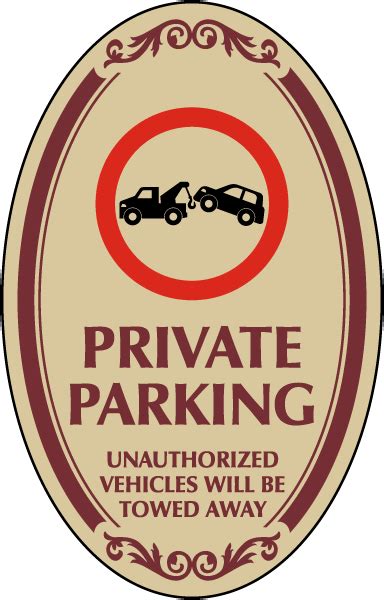 Private Parking Sign - Orders Over $49 Ship Free