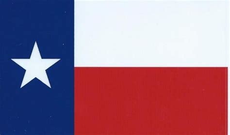 6in x 4in Texas State Flag Bumper Sticker Decal Vinyl Car Window ...