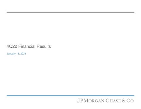 JPMorgan Chase & Co. 2023 Q4 - Results - Earnings Call Presentation (NYSE:JPM) | Seeking Alpha