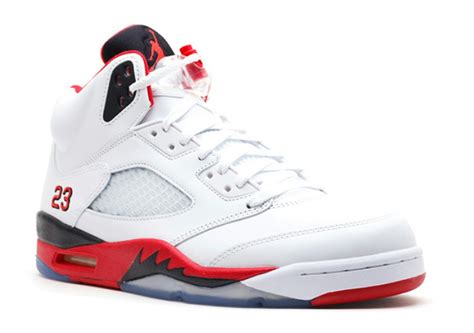 AIR JORDAN RETRO 5 FIRE RED (RED BOTTOM) GS | Air jordans retro, Air ...