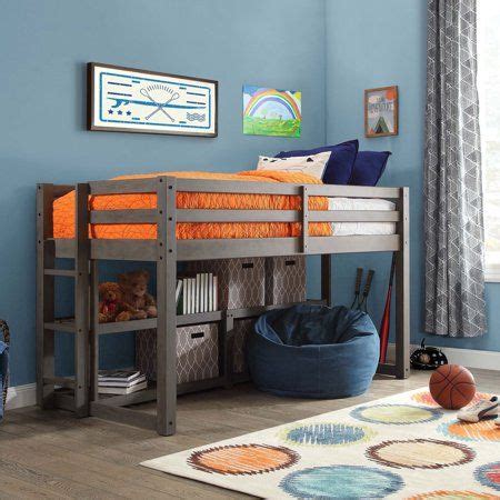 Better Homes & Gardens Greer Twin Loft Storage Bed, Multiple Finishes - Walmart.com | Boy ...