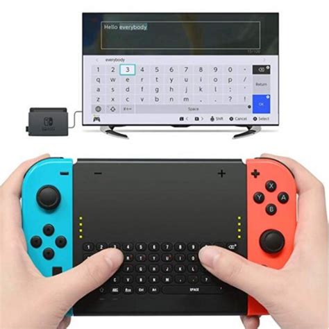 Wholesale 2.4G Wireless Keyboard for Nintendo Switch Joy Con Gamepad Keyboard black From China