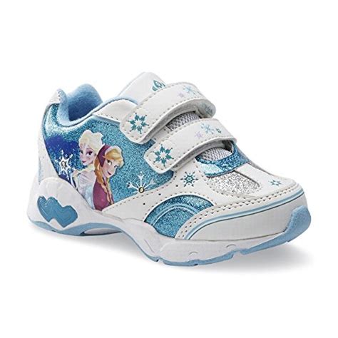 Disney Frozen Toddler Elsa Anna Sneakers Light-Up Lights Athletic Kids ...