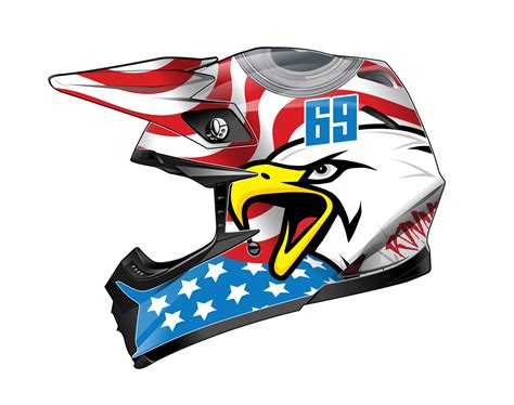 Dirt Bike Helmet Graphics Kit