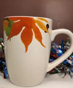 Fall Leaves Coffee Cup Mug With Vibrant Fall Colors Coffee Cup for Fall Beverages Coffee Cup Mug ...