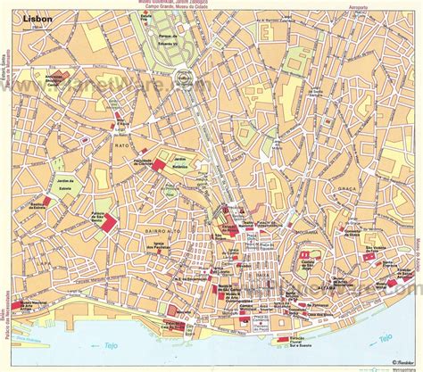 Lisbon Map - Tourist Attractions | Lisbon tourist, Lisbon, Tourist ...