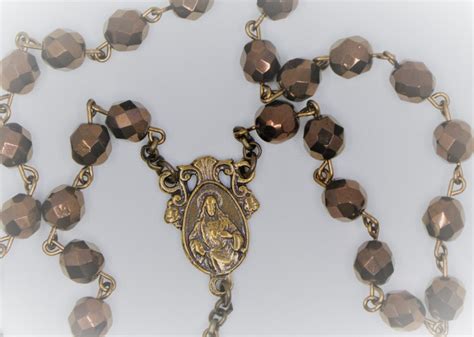 Bronze Czech Glass Jesus Prayer Beads | Joseph Sciambra