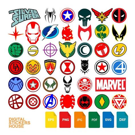 40 Marvel Super Hero Logo SVG Clipart and Cricut Degigns | Etsy | Hero logo, Superhero classroom ...