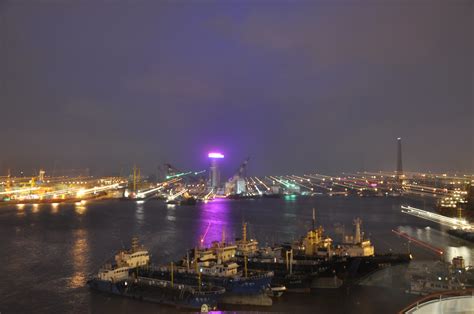 Tianjin Port | Port of Tianjin China at night, with a bit of… | Flickr