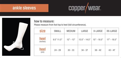 CopperWear - Size Chart