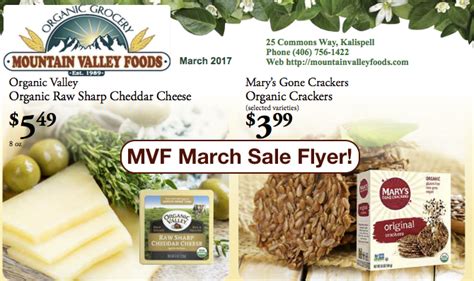 March Sales @ MVF | Mountain Valley Foods