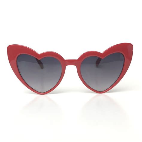 Red heart shaped sunglasses | Heart shaped glasses, Heart sunglasses, Funky glasses