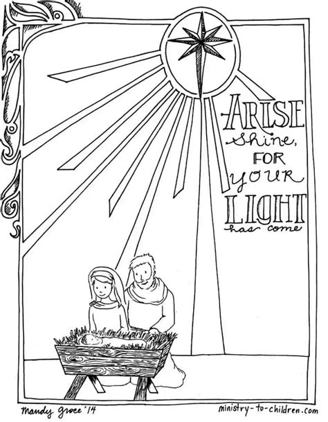 Printable Christmas Nativity Coloring Pages — Ministry-To-Children.com
