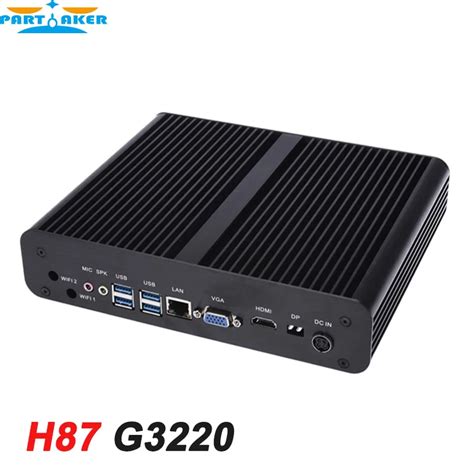 Mini PCs ITX Computer Fanless Intel H87 with Intel Pentium Dual Core ...