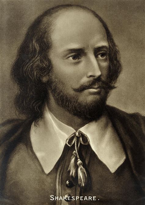 William Shakespeare Portrait English Painting by English School - Pixels