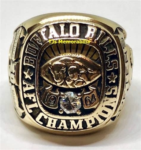 1964 BUFFALO BILLS AMERICAN FOOTBALL LEAGUE AFL CHAMPIONSHIP RING - Buy ...