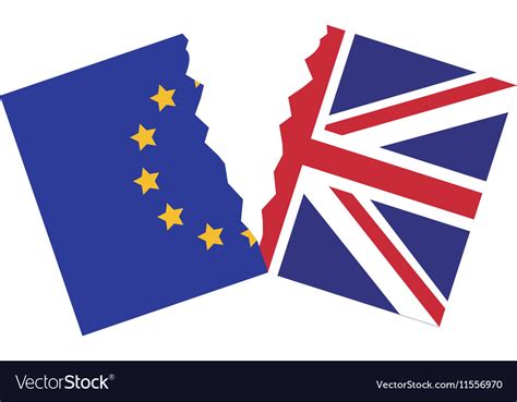 Isolated brexit flag design Royalty Free Vector Image