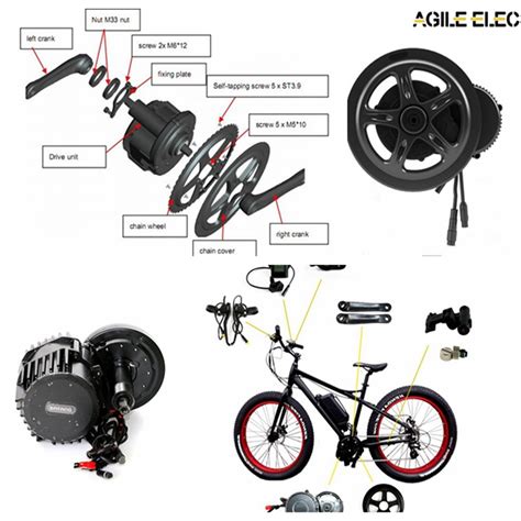 Bafang BBS01 LCD Conversion Kit 250W350W 36V MID Drive Electric Bicycle Parts - MID Drive ...