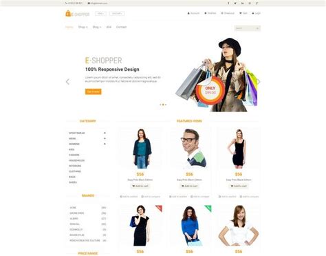 Responsive Ecommerce Website Templates Free 941 | Ecommerce website template, Woocommerce themes ...