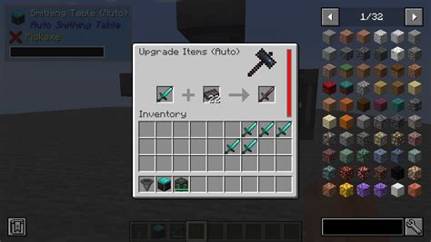 Auto Smithing Table - Minecraft Mods - CurseForge