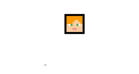 Minecraft face alex pixel art