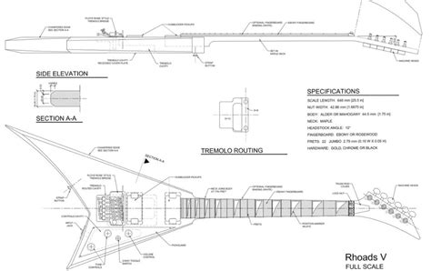 Floyd Rose Routing Template