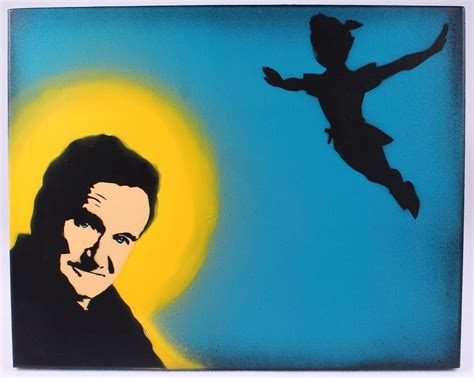 Robin Williams "Peter Pan" 20" x 16" Original Painting on Canvas by Jesse Perry (Gallery ...